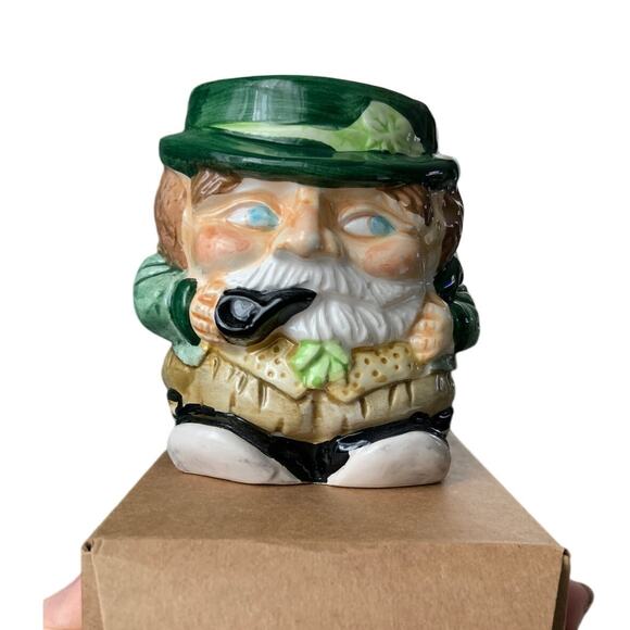 Vintage Holland Floral Inc 1993 Leprechaun with Pipe Planter 1990s - Picture 1 of 7